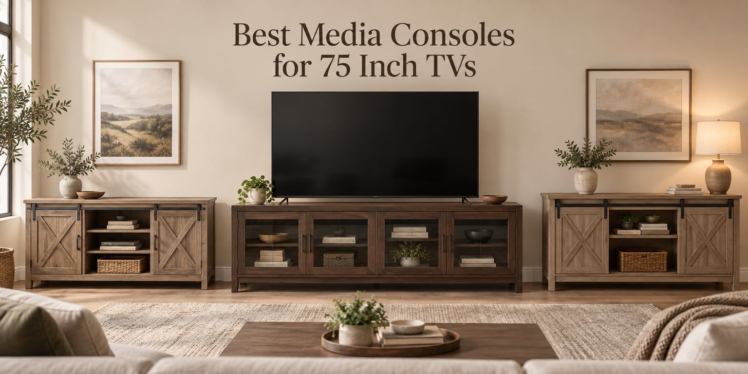 Best Media Consoles for 75 Inch TVs