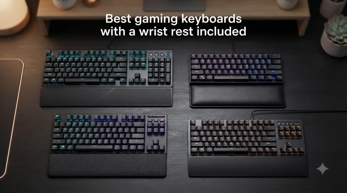 Best gaming keyboards with a wrist rest included