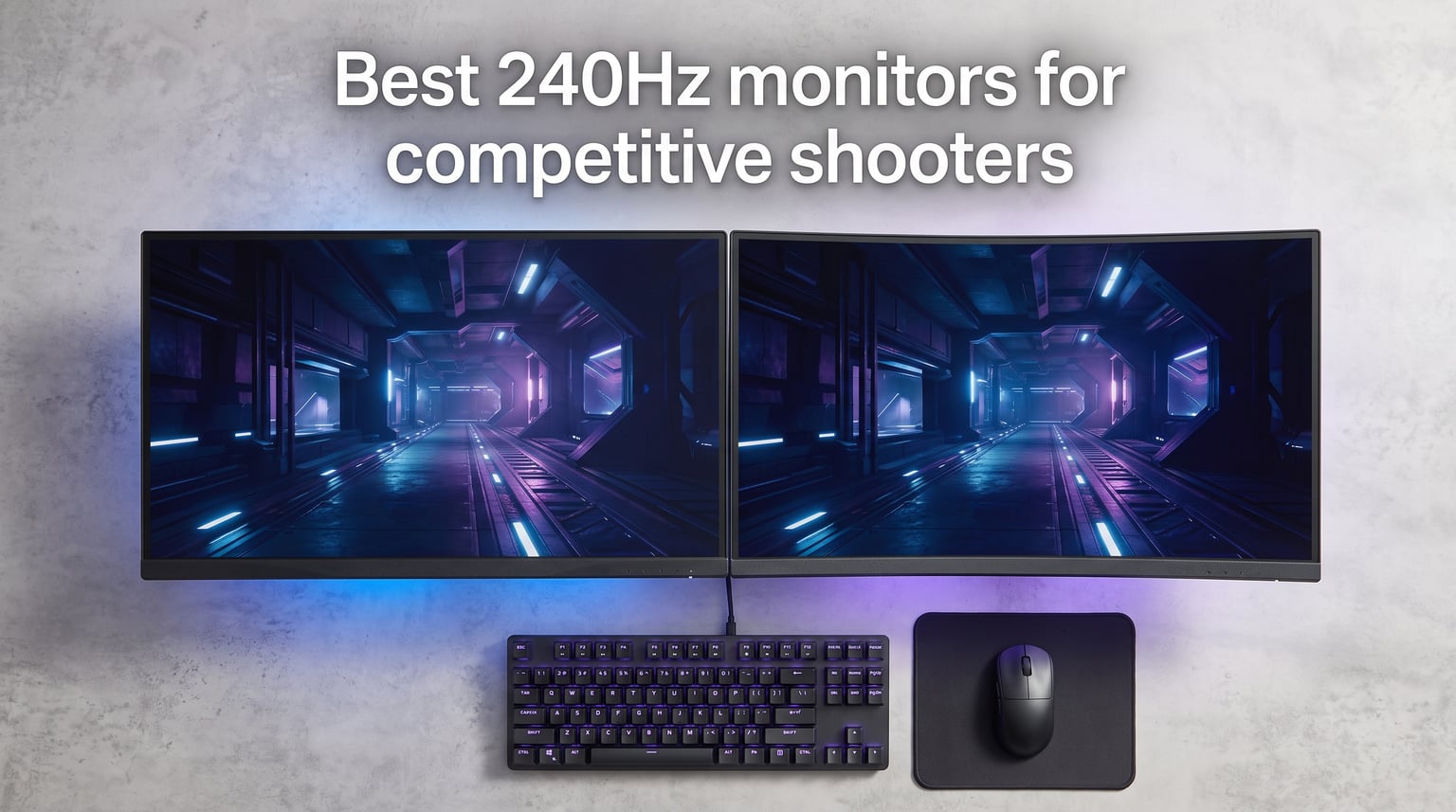 Best 240Hz monitors for competitive shooters
