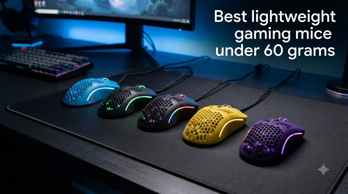 Best lightweight gaming mice under 60 grams