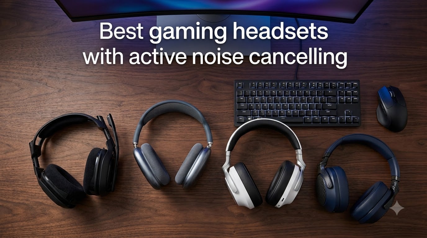 Best gaming headsets with active noise cancelling