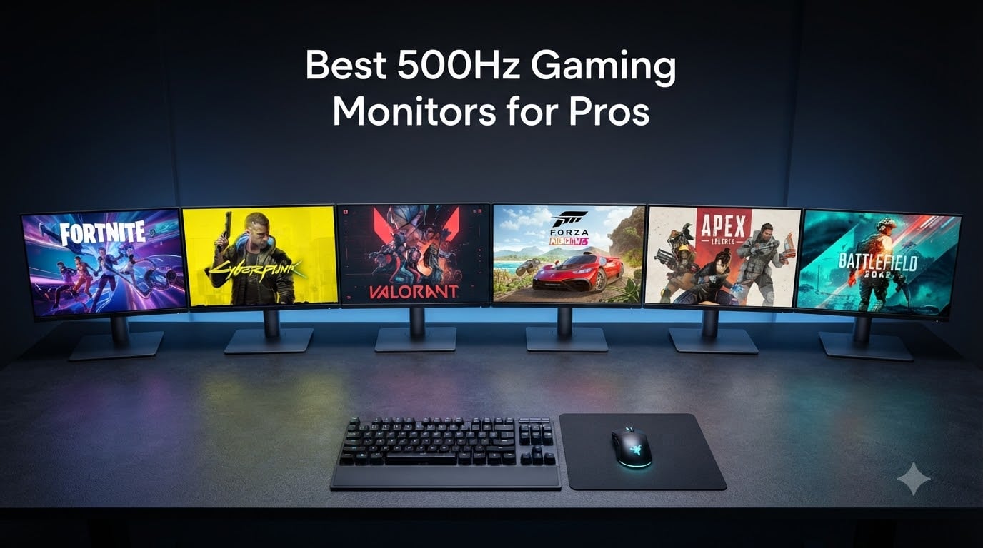 Best 500Hz Gaming Monitors for Pros