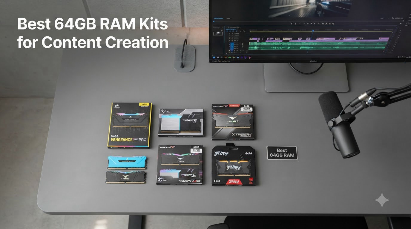 Best 64GB RAM Kits for Content Creation