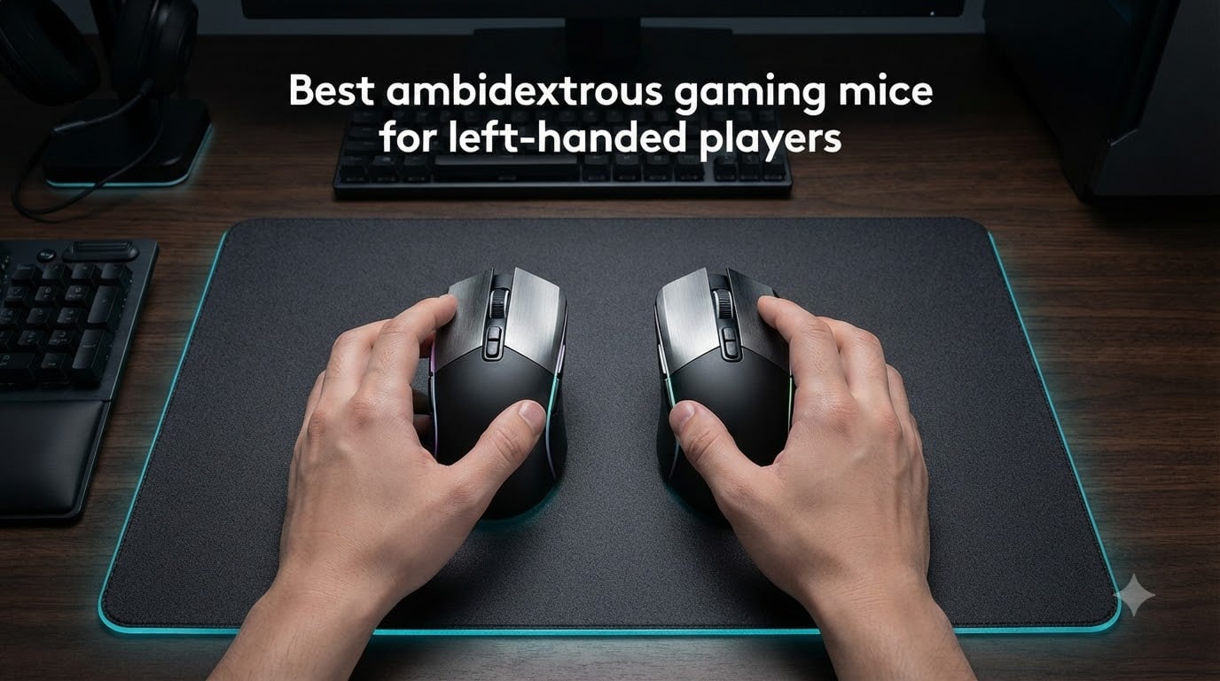 Best ambidextrous gaming mice for left-handed players