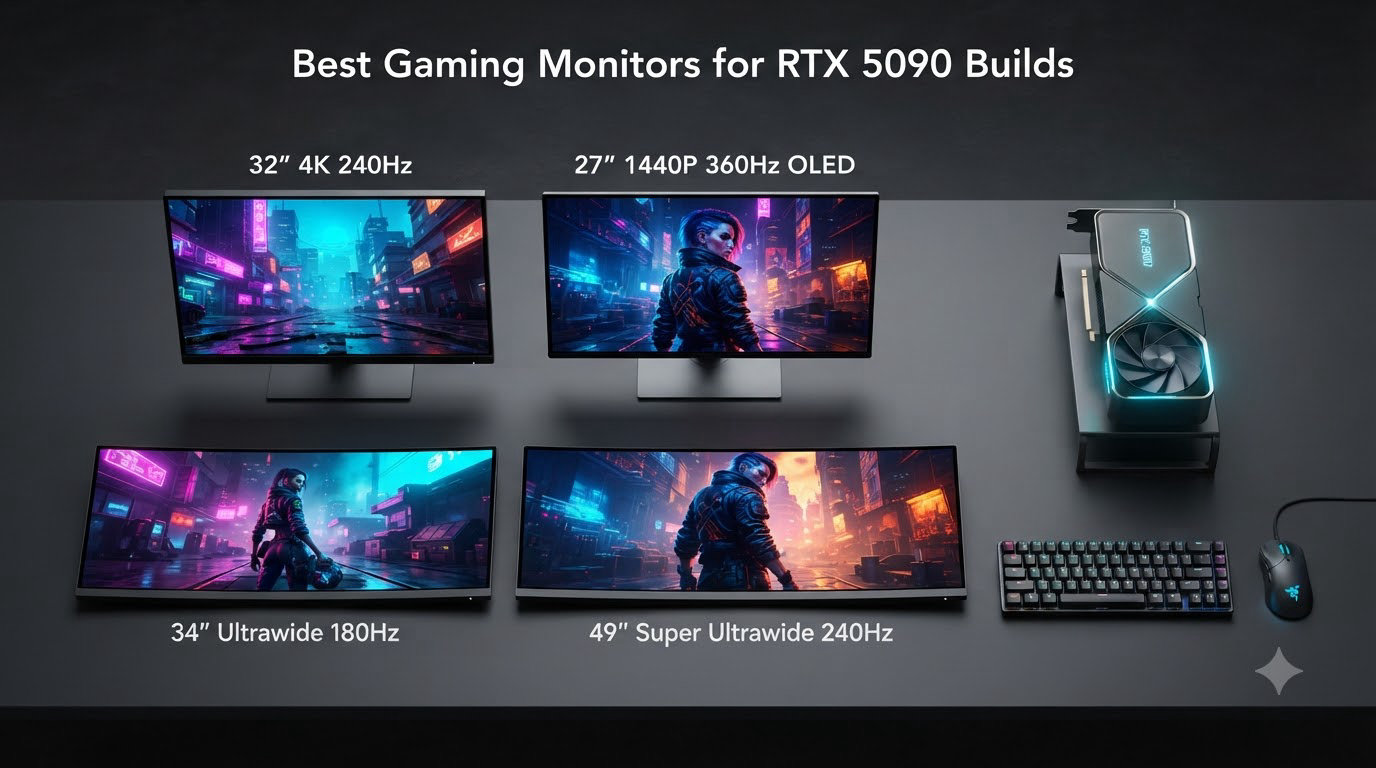 Best Gaming Monitors for RTX 5090 Builds