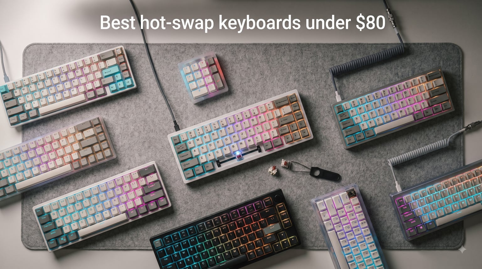 Best hot-swap keyboards under $80