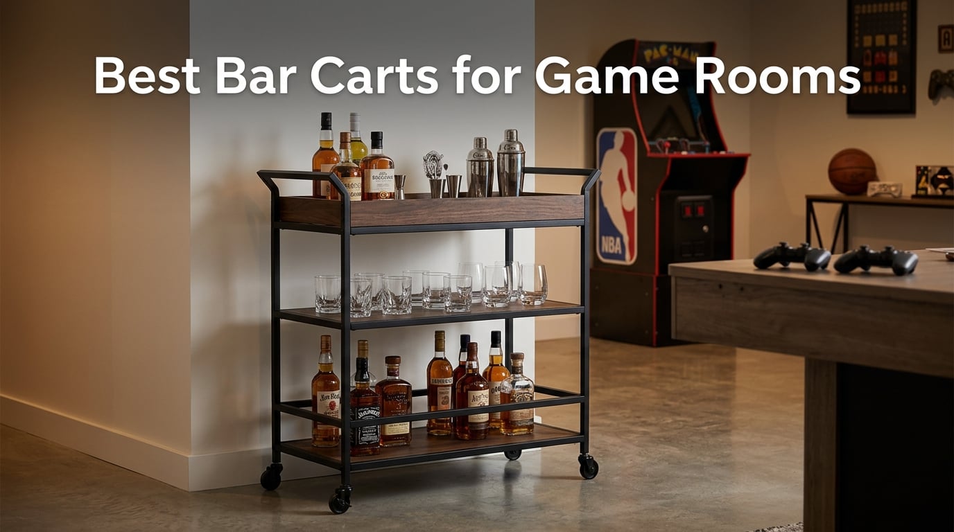 Best Bar Carts for Game Rooms
