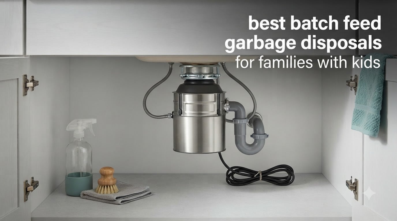 best batch feed garbage disposals for families with kids