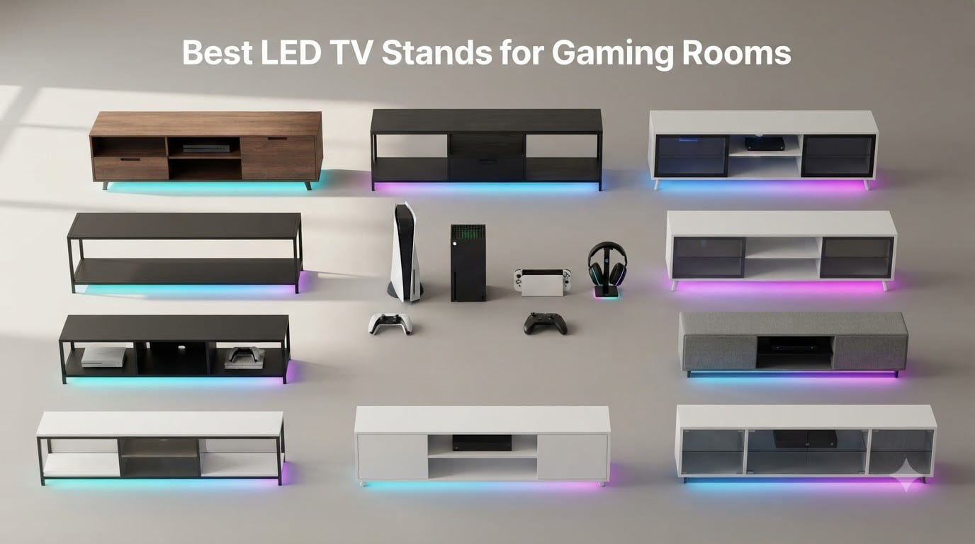 Best LED TV Stands for Gaming Rooms