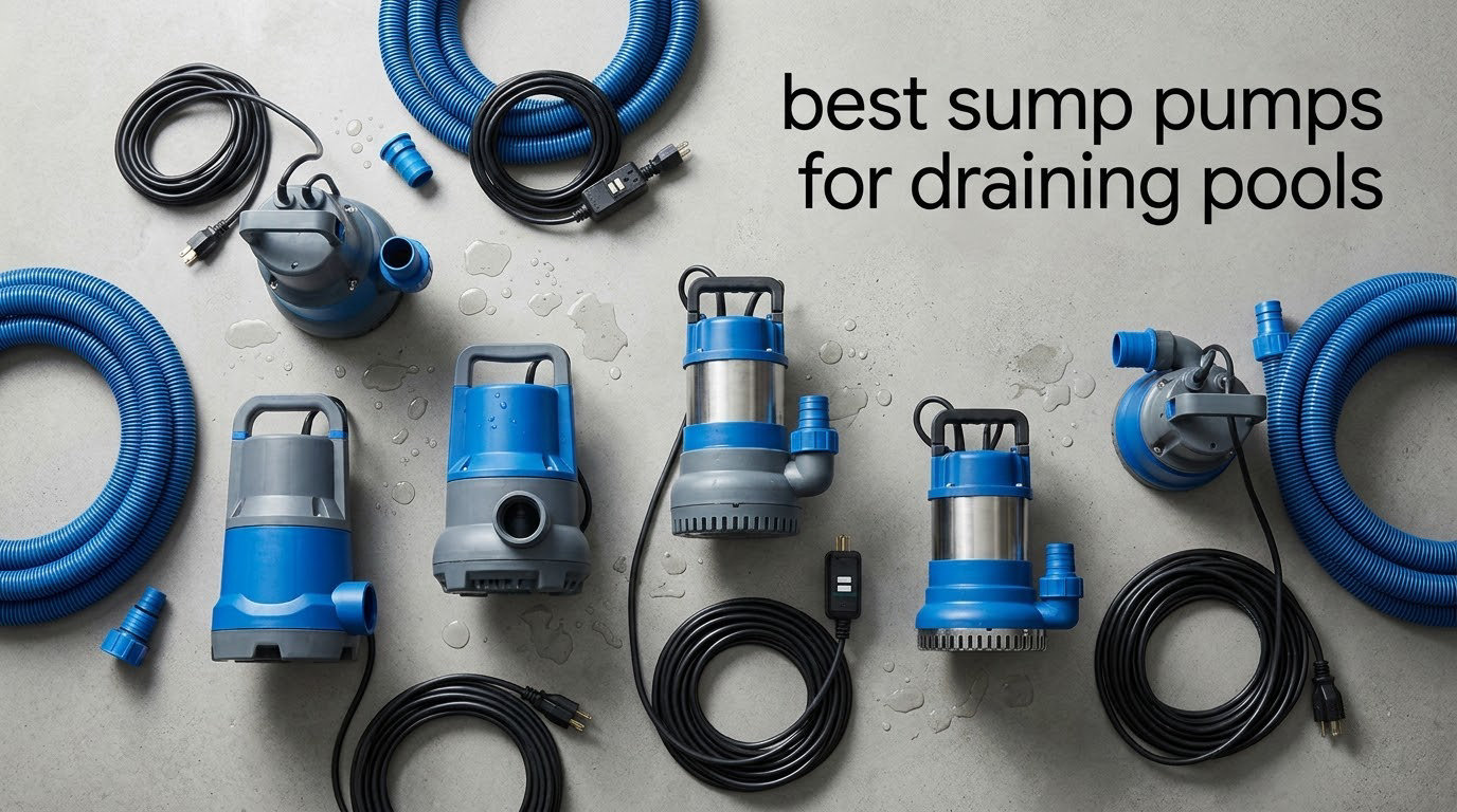 best sump pumps for draining pools