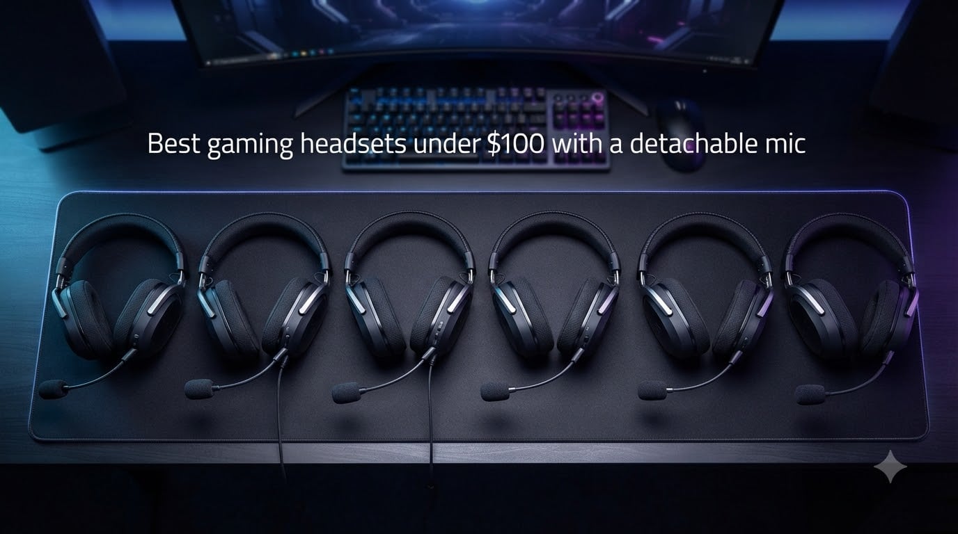Best gaming headsets under $100 with a detachable mic