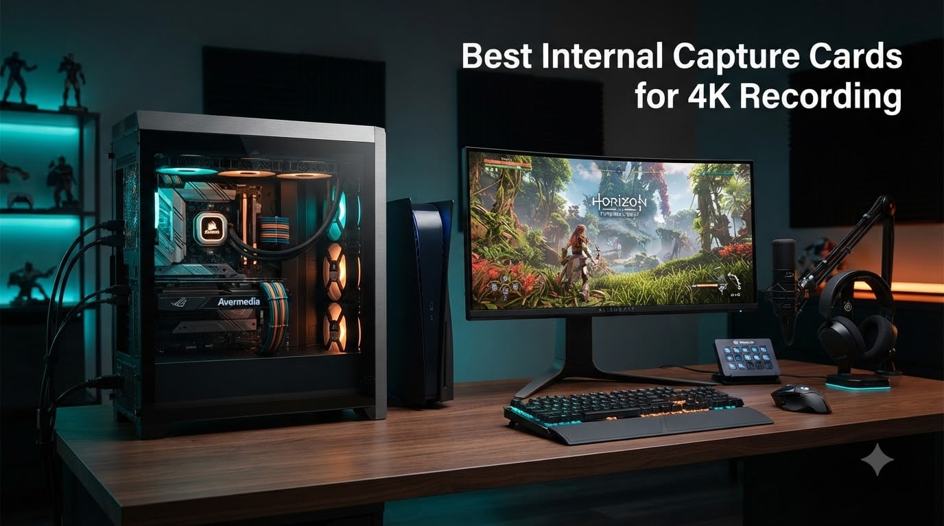 Best Internal Capture Cards for 4K Recording