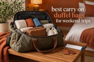 best carry on duffel bags for weekend trips